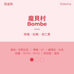 衣索比亞 水洗 淺焙 西達馬 班莎『龐貝』G1