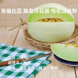 哥倫比亞 水果蜜 淺焙 路易莎莊園 『哈蜜瓜派對』